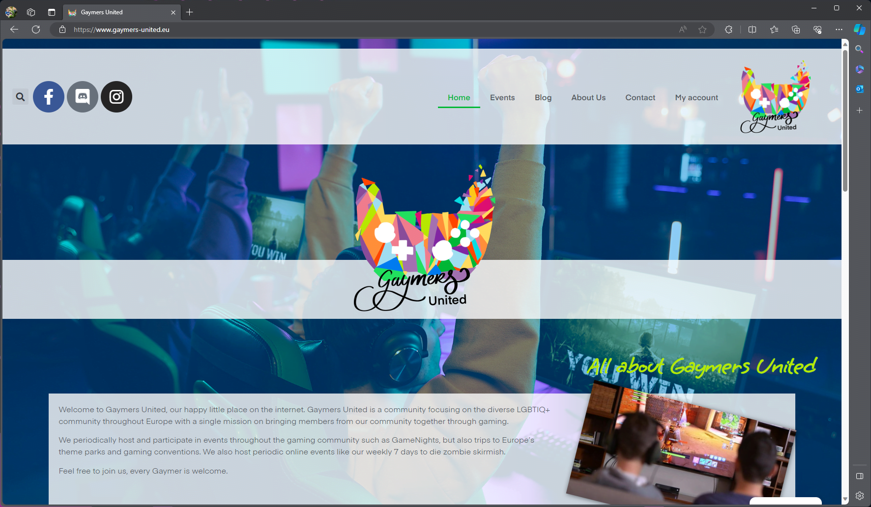 website gaymers united